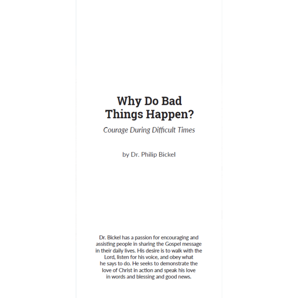Why Do Bad Things Happen?