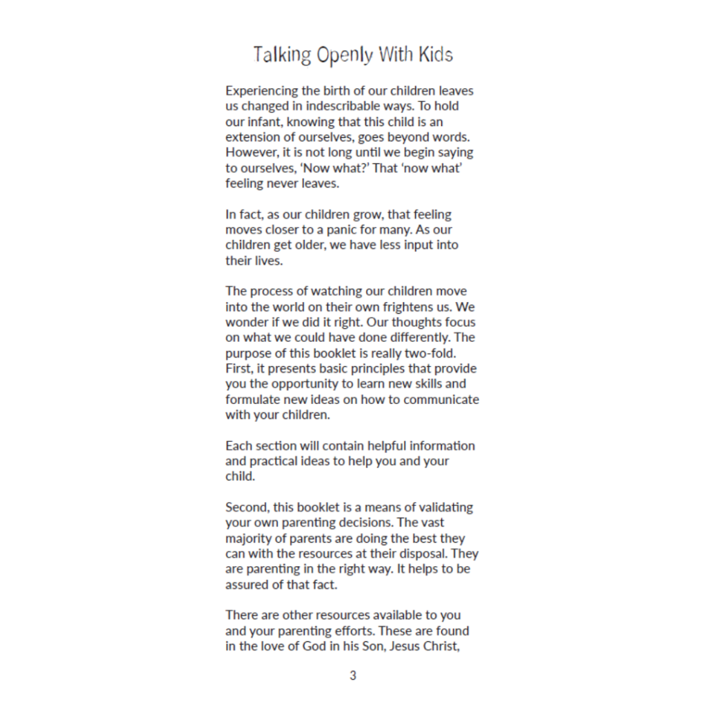 Talking Openly with Kids