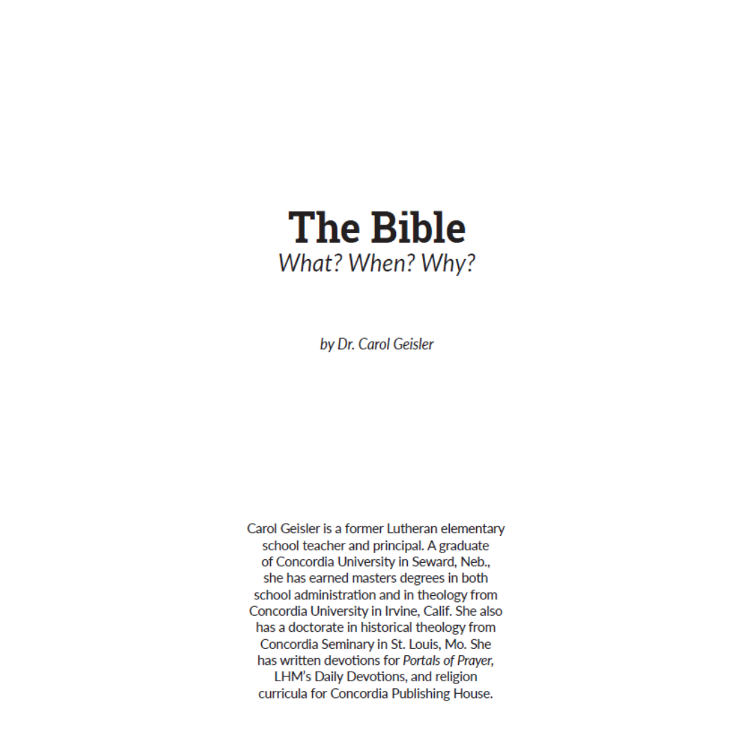 The Bible: What? When? Why? - Image 2