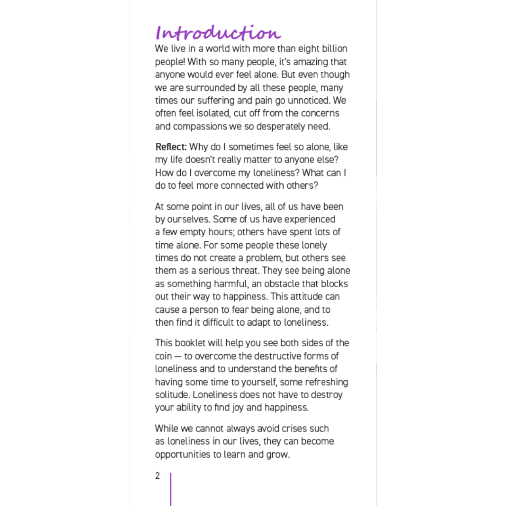 Loneliness Booklet