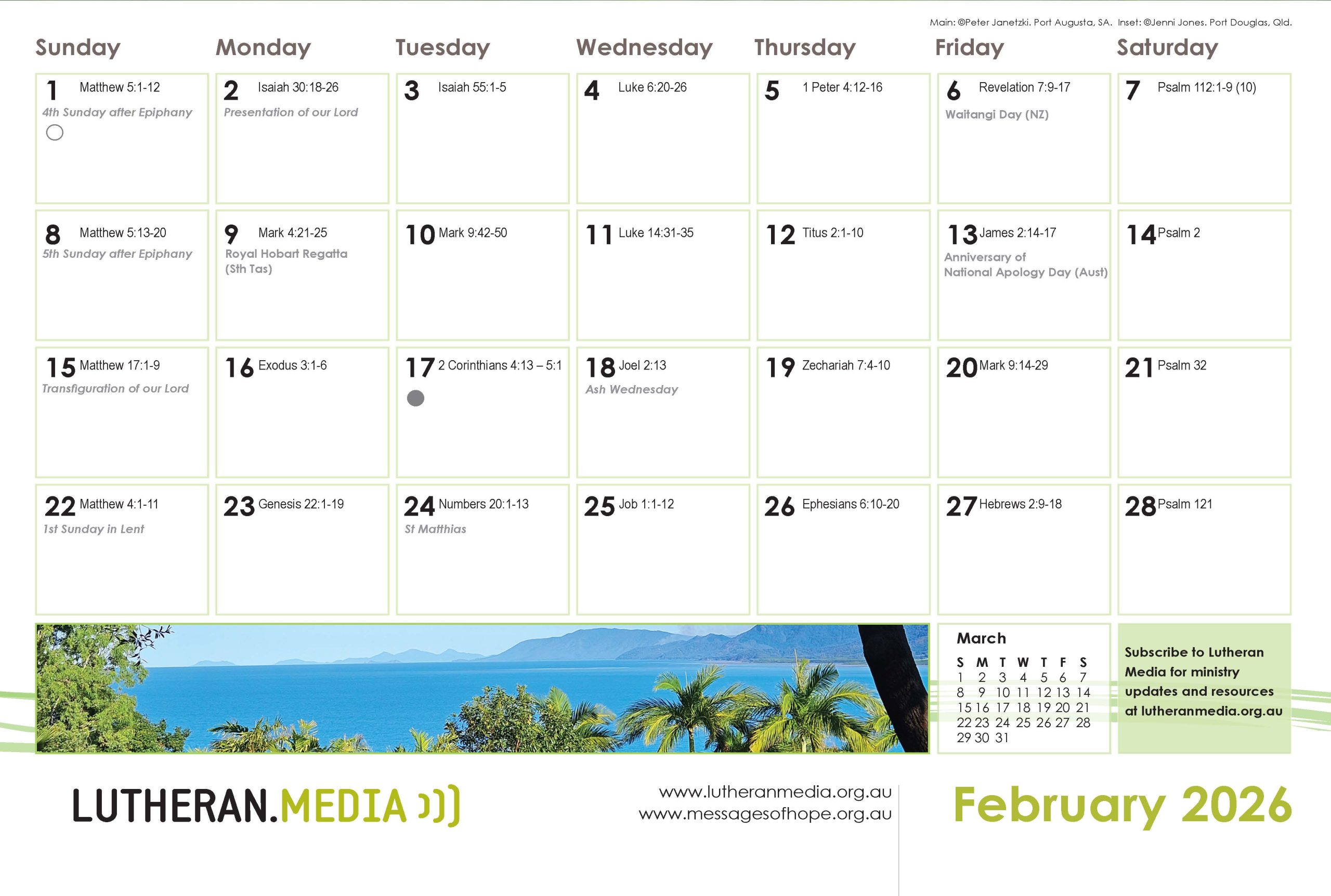 2026 Scripture Calendar - Image 3